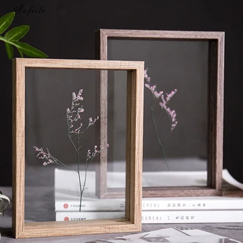 SUFEILE HD sklo vzor photo frame DIY rastlín vzorky foto rámček Drevený tvorivé dekoratívne rám 10 cm / 8 palca D50