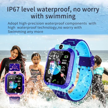 2020 Nové Inteligentné hodinky LBS Dieťa SmartWatches Detské Hodinky pre Deti SOS Volanie Miesto Finder Locator Tracker Anti Stratil Monitor+Box