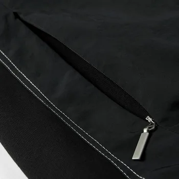 KUEGOU 2020 Jeseň Bavlna Čiernej Tlače Bunda Mužov A Kabát Pre Mužov tvaru Bežné Tlačidlo Vintage Outwear Nadrozmerné Oblečenie 8940
