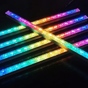 COOLMOON Počítač 5V/4PIN Hliníkové RGB Farebný Svetelný Pás Svetla s netic Multicolor RGB LED Znečistenia Farba Lampa