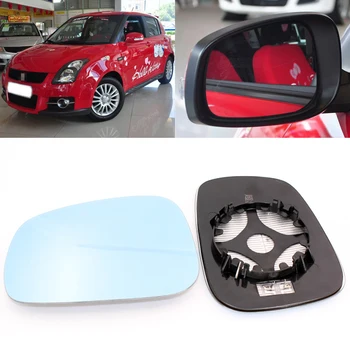 Pre Suzuki Swifts Auto Pohľad z Boku Dvere Wide-angle Spätné Zrkadlo Modré Sklo So stojanom Vyhrievané 2ks