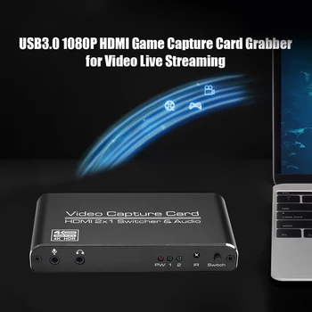 HDMI-USB3.0 digitalizačné Karty 4K 60Hz Hra Live Streaming Rekordér Box Hra pre Streamovanie Živého Vysielania
