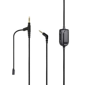 VoIP Slúchadlový Kábel s Mikrofónom pre Boompro Herné Headset V-MODA Crossfade M-100 LP LP2 M-80 Audio - Line s Stlmiť