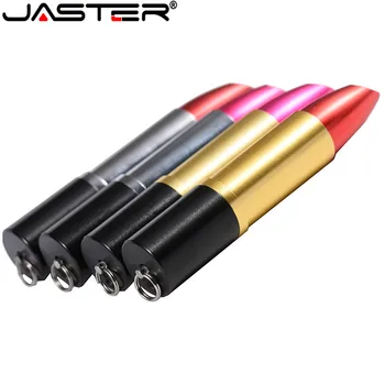 JASTER Módne USB Flash Mini Kovové Vlastné LOGO USB 2.0 Pendrives 64 GB 32 GB, 16 GB 8 GB 4 GB 128 GB Cle USB Darčeky Pero Jednotky