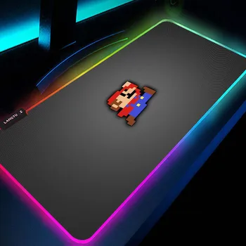 Mario Roztomilý Stôl Rohože Herné Gadgets Led Gaming Mousepad Kawaii Príslušenstvo Pc Mouse Pad Pohode Čierna Mini Pc Dekorácie Rgb Koberec