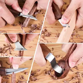Nožom Woodcut DIY Strane Dreva-Rezbárske Nástroje Rezbárska Žacích Nožov Tesárstvo Ručné Náradie pracovník