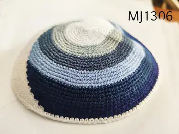 Ručné Kippah pletené klobúk Židovskej články