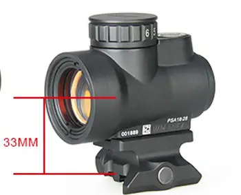 Taktické MRO Red Dot Sight mount QD Odpojte Pripojiť sa hodí na všetky 21.2 mm RIS Rail & Picatinny Rail Stúpačky Mount