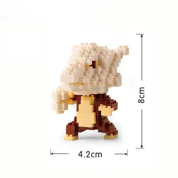 Horúce lepining tvorcovia klasické Poke Kong Idiot Emolga Marowak Weezing Sudowoodo mini Micro Diamond Blokov model tehly hračky darček