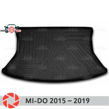 Kufor mat pre Datsun Mi-Do roku~2019 batožinového priestoru podlahy, koberce, protišmyková pu nečistoty ochranu vnútra kufra auta styling