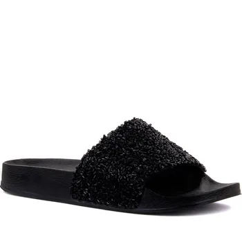 Moxee-Čierne Ženy Papuče 2020 Nové dámske topánky, papuče letné plážové sandále Módne ženy papuče flip flops topánky ženy mujer