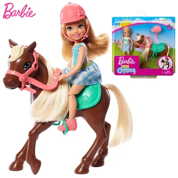 Klub Chelsea Originálne Bábiky Barbie Horse Tréner Pony Deti Hračky 6 Palcový Blondína Bábika pre Dievčatá Príslušenstvo Juguete Módne oblečenie
