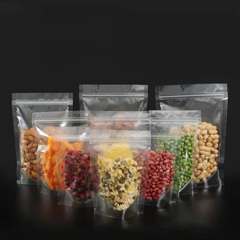 50pcs! Opakovane ziplock snack taška zero waste samonosné veľkú kapacitu potraviny zabaliť kontajnerov uzatvárateľnom plastovom obale
