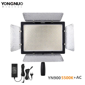 YONGNUO YN-900 YN900 5500K Bezdrôtové LED Video Svetlo Panel Pro LED Video Studio Ľahké Ovládanie Pre Canon s DC Napájací Adaptér
