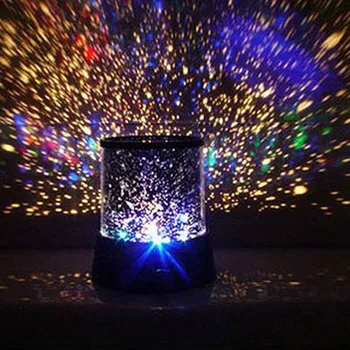 Romantický LED Hviezdnej Nočnej Oblohe Projektor Lampa Deti Darček Star Light Novinka Lampa Nočného Ilúziu Pre malé Deti
