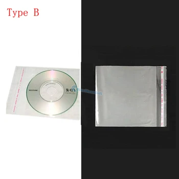 100/200 Ks / Veľa CD DVD Boxy Jewel Disk Prípade Držiteľ Priehľadného Plastu Skladovanie Zábal Rukávy Taška Jasné Vnútorné guľatým Dnom