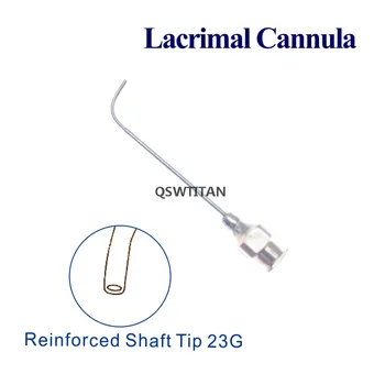 Vysoká kvalita Lacrimal Kanyly s posilnené hriadeľ zakrivené oftalmologické oko nástrojov