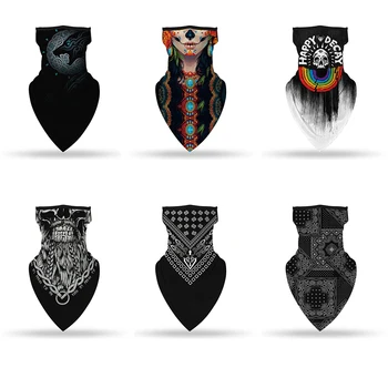 Nové 2020 Bandana Vonkajšie Koni Maska Trojuholník Tlač Bezšvíkové Ucha, Tváre Kryt Športové Umývateľný Šatku Na Krk Trubice Tvár Prachu Facemask