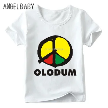 Deti Retro Antiwar Michael Jackson OLODUM Logo, Print T shirt Letné Baby Chlapci/Dievčatá Topy Deti Ležérne Oblečenie,ooo5172
