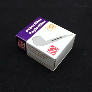 Veľkoobchod Množstvo 1 Box 100KS 3 mm D-ZNAČKY Papierové Filtre Na Fajčenie, Fajkový Príjemné DIY Dymu Papie Filter Fajčenie Nástroje a Príslušenstvo