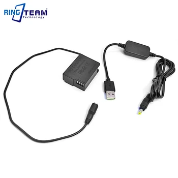 USB Kábel + DMW-DCC8 Hodí Power Bank pre Panasonic DMC-FZ1000 FZ2000 FZ2500 FZ300 G7 G6, G5 GH2 FZH1 GH2S GX8 G80 G81 G85 Fotoaparát