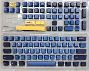 109 Kľúče PBT Keycap Nastaviť DIY Klávesnice Modrá Žltá PBT Keycaps pre 61/68/87/104/108 Tlačidlá Mechanické Klávesnice Klávesnice