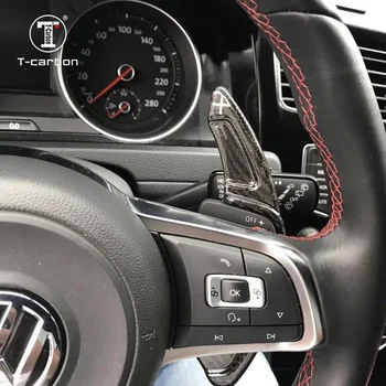 Carbon Fiber Volante Vozidla Rozšírenie Pádlo radiaca páka pre Volkswagen POLO GT DSG 2016 2017 2018
