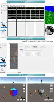 WitMotion Bluetooth 2.0 AHRS BWT61 6 Osi Snímača Digitálneho Uhol Naklonenia + Akcelerometer + Gyro MPU6050 Inclinometer Pre PC/Android