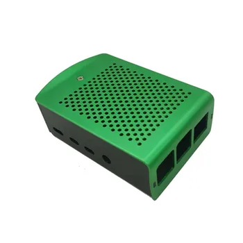 Najnovšie Hliníkové prípade Chladič Visí držiak Kompatibilný + ventilátor pre Raspberry Pi 4 Model B