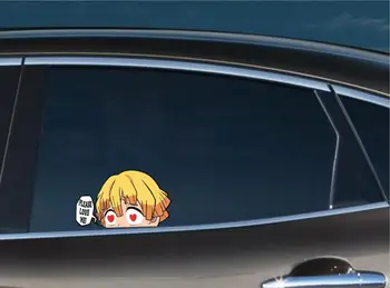 Cartoon ZENITSU AGATSUMA PROSÍM miluj MA! Anime Nepozerať Auto Nálepky Vinyl Auto Príslušenstvo Auto Styling Odtlačkový PVC 13 cm*9 cm