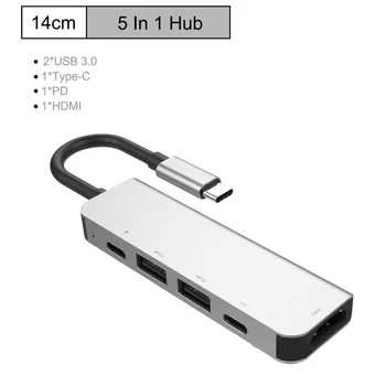 9-v-1, USB Typ C HUB S HDMI, RJ45 PD Poplatok SD/TF Kariet USB-C Hub Rozbočovač Pre Macbook Pro Notebook Príslušenstvo Multi HUB