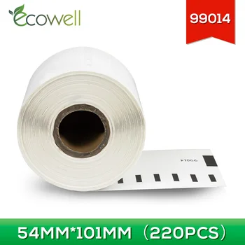 Ecowell 1Roll /220pcs Štítok kompatibilný pre Dymo LW 99014 Adresu Nálepku 54 mm*101 mm Dymo Labelwriter 450 450 DUO 4XL Label Maker