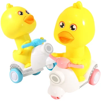 ZK60 Vytiahnuť Späť Auta, Hračky, Kreslené Žltá Kačička Motocykel, Model Kid Mini Auto Hračky Pre Deti Chlapcov a Dievčatá Dary