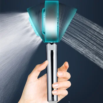 Pod tlakom Sprcha Hlavu SPA Sprej Masáž obojstranné Vody-stop Showerhead môžete pridať Sprchový Gél Sprchový Rukou Pridržte