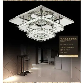 Moderné crystal led stropné svietidlá, spálne, obývacia izba plafond lampa lampen kristal dizajn svetlo, svietidlá, Lustre Luminarias