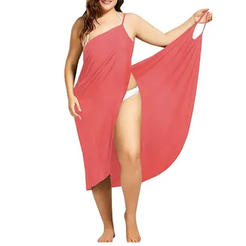 2019 Sexy Módne dámske Plážové Šaty Hot Backless Pareo Pláži zakryť Zábal Šaty Pláž Nosiť Tunika kaftan Plavky, Šaty