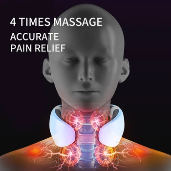 Inteligentné Elektrické Krku Masér Úľavu od Bolesti Nástroj Zdravotnej Starostlivosti Relax Stavec Krčnej Fyzioterapia 4D Krku Massag