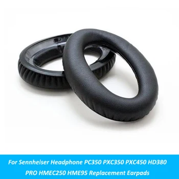 Náhradné Čierne Chrániče Uší Vankúš Pre Sennheiser PC350 PXC350 PXC450 PRO HMEC250 HME95 mušle slúchadiel Časti slúchadlá