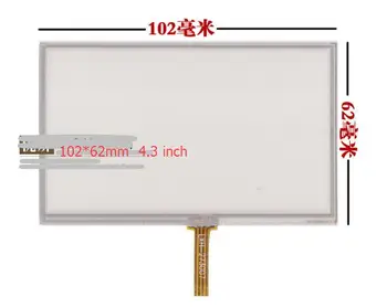 Super všeobecné malé 4.3 dotykový displej 102* 62mm mp4 mp5 vlastnoručný krycie sklo