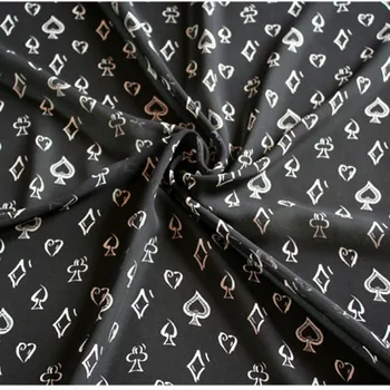 Pol metra jar leto nový dizajn tlače šifón textílie pre košeľu dámsky odev T853