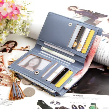 CARTELO 2020 nové dámske strednej dĺžky peňaženka peňaženka na zips kórejský v plátnovej väzbe kabelka lemovaný mince kabelku