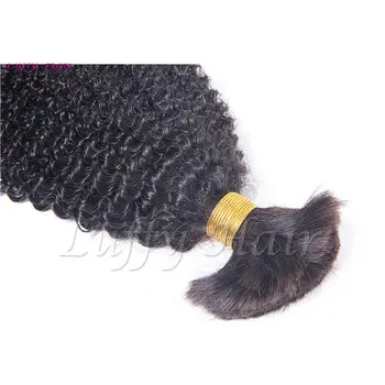 Kinky Afro Kučeravé Ľudské Vlasy Voľne Na Pletenie mongolskej Remy Ľudské Pletenie Väčšinu Vlasy Bez Útku 4B 4C 3pieces/Veľa