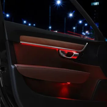 Auto LED okolitého svetla pre Volvo S90 64-farba okolitého svetla, svetelné dvere, svetlo, atmosféra, svetlo, pôvodný inštalačný