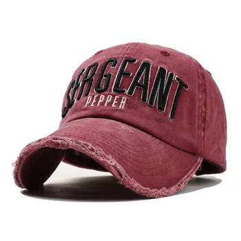 Móda hip hop bavlna šiltovku SERŽANT výšivky golfové čiapky snapback klobúk ženy vonkajšie slnko klobúky nastaviteľné športové čiapky