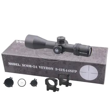 Vektor Optika Veyron SFP 3-12x44 Riflescope Ultra Kompaktný vzduchovky Rozsahu Druhej Ohniskovej Rovine Vzduchu Zbraň 1/10 MIL AR15 .223 7.62