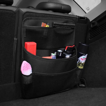 Nové Auto Zadných Sedadiel Skladovanie Taška Multi Zavesenie Sietí Vrecku Trunk Bag Organizátor Auto Zakladanie Upratovanie, Interiérové Doplnky