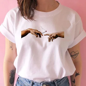 Vaporwave Estetické Egirl oblečenie femme 2020 ulzzang ročník tlače oblečenie t-shirt streetwear