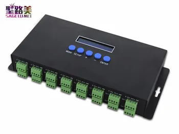BC-216 16CH Led Artnet na SPI/DMX WS2811 WS2812B SK6812 Pixel Light Controller;Eternet Protokol Vstup;DC5V-24V