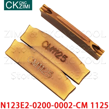 N123E2-0200-0002-CM 1125 N123E2 0200 0002 CM 1125 2 mm karbidu zapichovanie vložiť rezanie otáčania nástroja kovov CNC sústruh pre non-metal