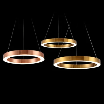 Luxusné LED lustre kolo-tvarované kombinácia pre office hotel lobby, reštaurácia, salón klub domov svietidlá